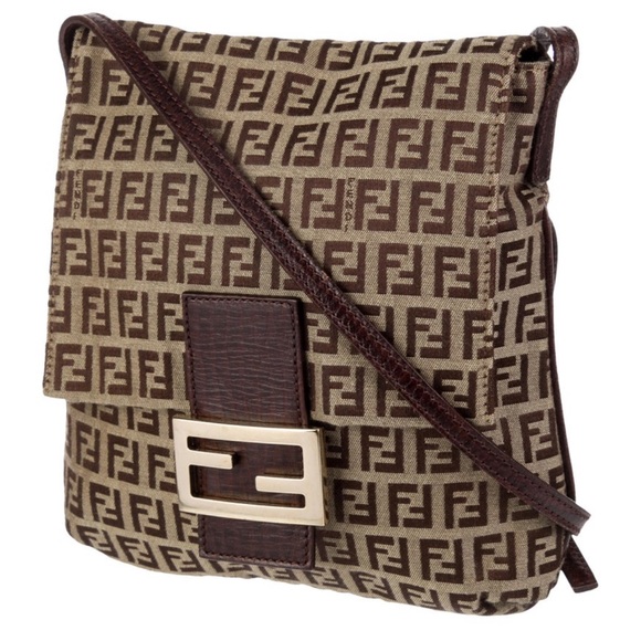 Fendi 2006 Zucchino monogram baguette crossbody bag - Picture 2 of 16